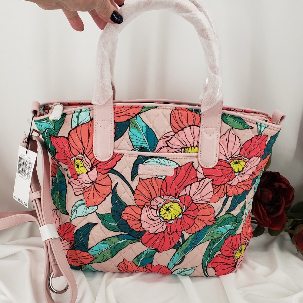 Vera Bradley Casual Satchel - Vintage Floral Print